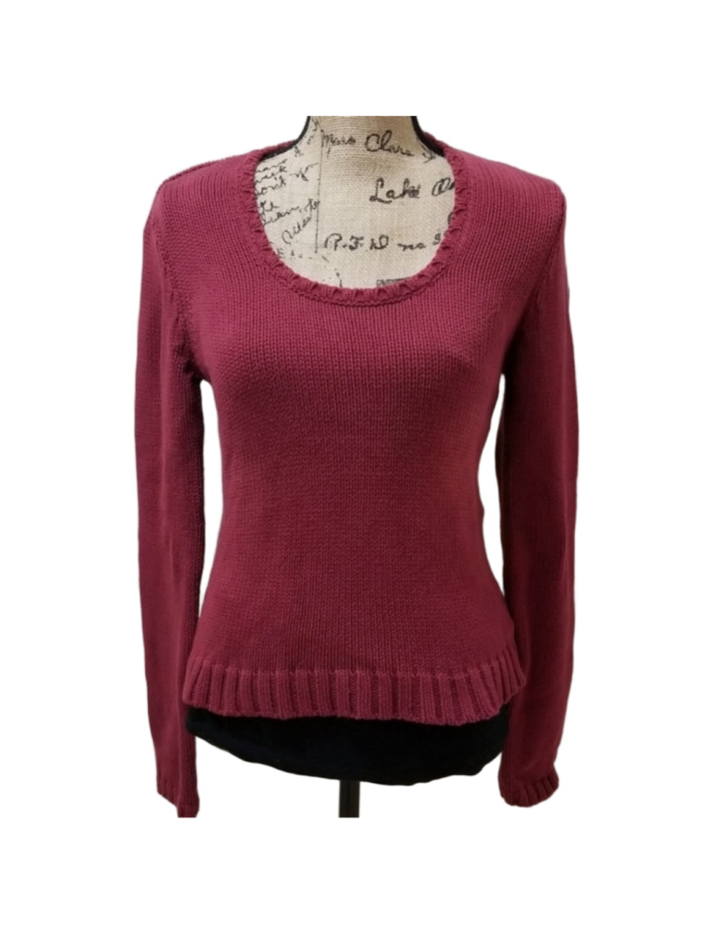 Tommy Hilfiger Women's Cable knit Long sleeve Pullover sweater in Mauve. Size M.